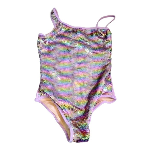 SHADE Critters Palm Beach Mermaid Sequin Bathing Suit Size 14 - Picture 3 of 3